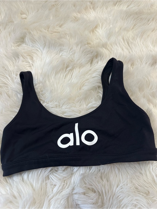 ALO Yoga Other - ALO Yoga Black Sports Bra with White Logo